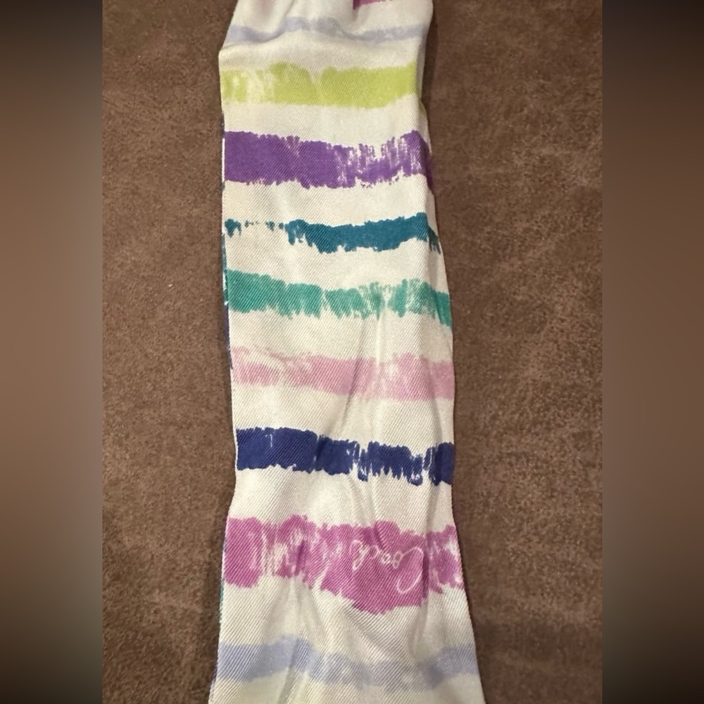 Vintage Hard to Find Silk Coach Skinny Scarf - Picture 4 of 7